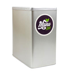 Plechová dóza stříbrná - 500g - 1000 g