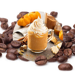 Pumpkin spice - zrnková káva bezkofeinová