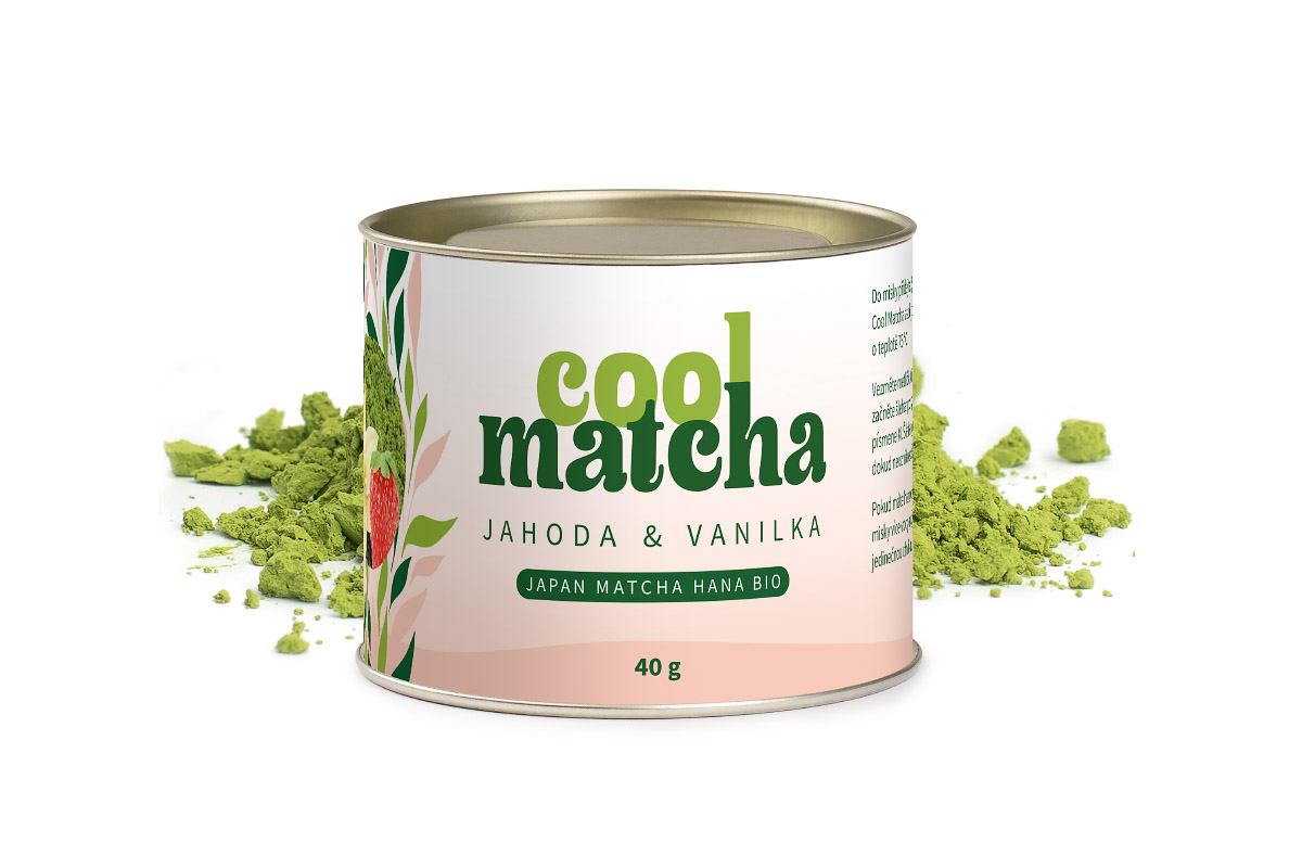 Cool Matcha Jahoda & Vanilka - dárková dóza 40 g